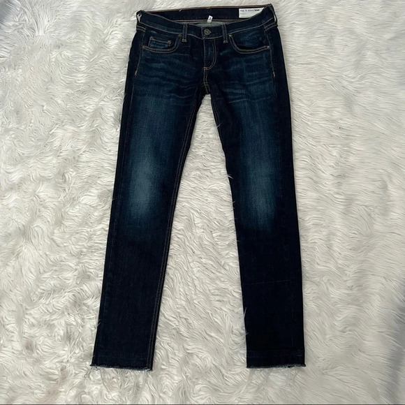 Rag & Bone Dre Slim Boyfriend Jeans Yesler Denim Casual Women’s 25 - Picture 2 of 12